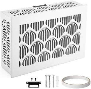 Saillong Upgrade Wooden Doorbell Chime Cover Box Only, Doorbell Cover Plate Inside House, Upgrade Thickness Wooden Door Bell Box for Indoor/Outdoor Home Wall Decorative, Easy to Install (White)