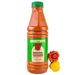 Bertie's Original Pepper Sauce (750ml/25oz) | Great Flavour And Heat | Made With Fresh Trinidad Moruga Red And Scotch Bonnet Yellow Peppers | Tastes Like Home Made