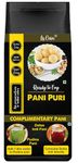 La Casa Dry Pani Puri with Complimentary Pani Concentrate | Ready to Fry GOL Gappas | Ultra Premium | Extra Crisp | 100-110 Pieces |