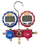 Robinair 43180 Aluminum 2-Way Manifold Digital Gauge Set for use with 17 Common Refrigerants