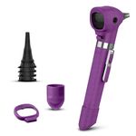 OTICA For Welch Allyn Pocket LED Otoscope Fiber Optic Professional Otoscope with AA Battery Handle 22870 (Purple)