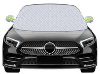 Mengine Car Windscreen Cover, Snow UV Ice Protection Car Windshield Cover with 9 Hidden Magnets and Side Wing Mirror Covers, Windshield Frost Guard Fit for Cars in All Weather (148 * 120cm)