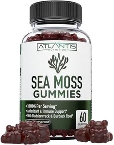 Irish Sea Moss Gummies - 3000MG - Formulated with Irish Sea Moss, Bladderwrack & Burdock Root. Rich in Essential Vitamins & Minerals - Rich in Antioxidants - Advanced Superfood Supplement - 60 Gummies