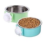 Mechpia 2 Pieces Crate Dog Bowl, Re