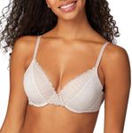 Maidenform Womens Comfort Devotion T-Shirt Bra, Underwire Bra, Full Coverage Bras for Women, Moving Texture/Gloss