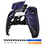 eXtremeRate Purple Storm Touchpad Front Shell Compatible with ps5 Controller BDM-010 020 030 040 050, DIY Replacement Shell Custom Touch Pad Cover Compatible with ps5 Controller