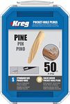 Kreg P-PIN Solid-Wood Pocket-Hole Plugs - Pine - 50 Count (1 Pack)