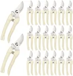 20 Pcs Garden Scissors for Plant, Tip Pruning Shears for Cutting Flowers, Trimming Plants, Bonsai and Fruits Picking (Bypass Blade Pruner)
