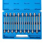 NEIKO 10079A Extra Long Allen Hex Bit Socket Set, 18 Piece SAE and Metric Allen Socket Set, 3/8 Drive, 1/8" – 3/8 Inch & 3mm – 10mm, 6” Long Allen Hex Socket Bit Set, Allen Head Hex Key Socket Set …