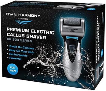 Electric Foot Callus Remover, Foot Scrubber: Own Harmony Rechargeable Mens Pedicure Kit Tools, Professional Feet File Hard Skin Remover, Best for Dead Skin and Cracked Heel Pedi Care Spa - 3 Rollers