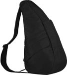 AmeriBag Classic Distressed Nylon Healthy Back Bag tote Medium 6104,Black,one size