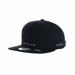 WITHMOONS Snapback Hat Thuglife Embroidery Hiphop Baseball Cap AL2862 (Black)