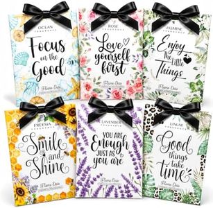 6 Pack Inspirational Scented Sachets | Motivational Birthday Gift Ideas for Her Women Friend Bestie Sister Coworker Teacher | Self Care Positive Presents for Confidence & Daily Encouragement(6 Scents)