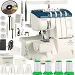 Serger: Janome FA4 Free-Arm Heavy-Duty Serger/Overlock, with Easy Self Threading Lower Looper, Differential Feed, 2 needle, 2/3/4 Thread Overlock Stitching