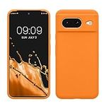 kwmobile Case Compatible with Google Pixel 8 Case - TPU Silicone Phone Cover with Soft Finish - Fruity Orange