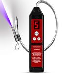 Aprvtio WJL-6000 PRO Refrigerant Leak Detector,Freon Leak Detector with UV & LED Light Probe, HAVC Leak Detector Adjustable Sensitivity 0.14 oz/yr R22 R410A R134A R1234YF CFCs HCFCs HFCs
