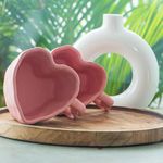 Rare Planet Handcrafted Pink Heart-Shaped Ceramic Mug Set of 1 - Unique Artisanal Coffee and Tea Mug for Home - Stylish & Durable Drinkware - Perfect for Valentine's Day Gifts, Daily Use & Home Decor