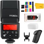 Godox TT350C Flash for Canon Camera, 2.4G Wireless Speedlight Canon GN36 1/8000s HSS Speedlite, Mini Thinklite TTL Camera Flash Compatible for Canon Camera