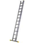 Werner Aluminium Double Section Extension Ladder Box Section 3.57m