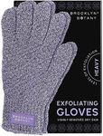 Brooklyn Botany Exfoliating Gloves for Bath and Shower – Heavy Duty Exfoliating Body Scrubber for Massage and Dead Skin Remover for Body – 1 Pair