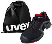 Uvex 1 - Safety Work Boots S3 SRC ESD - Light and Slip Resistant - with Shoe Bag - red/blackz - 45