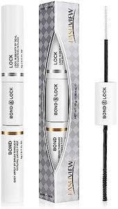 LASHVIEW Lash Bond and Seal, Cluster Lash Glue Strong Gentle Comfortable Lash Adhesive for All Day Wear Latex-Free Suitable for Sensitive Eyes Eyelashes Glue Waterproof