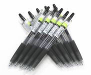 Pilot Juice Retractable Premium Gel Ink Roller Ball Pens, Ultra Fine Point,-0.38mm- Black Ink,-value Set of 10