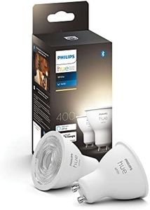 Philips Hue New White Smart LED Light Bulb 2 Pack [GU10 Spot] with Bluetooth Works with Alexa, Google Assistant, Apple Homekit for Indoor Home Lighting