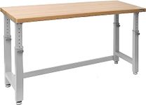 Seville Classics Table, Workbench, Height adjustable, Powder Coated Steel