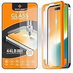 rooCASE Glass Screen Protector for Apple iPhone 14 Pro, (6.1 Inch), Case Friendly Tempered Glass Front Cover Protection with Alignment Frame, Pack of 3