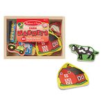 Melissa & Doug Wooden Farm Magnets, Multi Color