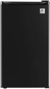 ARCTIC CHEF Mini Refrigerator-Freezer Compartment-Adjustable Thermostat Control-Reversible Doors-Ideal for Dorm, Office, RV, Garage, Apartment-Black, 3.2 CU.FT
