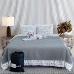 Blue Zoca Waterproof Blanket for Indoors & Outdoors | Machine Washable, Multi-Purpose Throw to Protect Your Bed Couch Car from Leaks Spills & Accidents | for Adults Dogs & Pets - Covers 65x80”, Gray