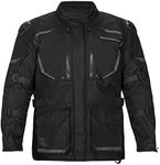 Tourmaster Trek Jacket - Waterproof, Breathable, and Durable Adventure Touring Jacket with CE-Approved Armor, Multiple Pockets, and Reflective Details for Motorcycle Riding