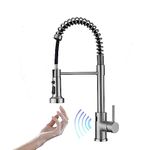 Touchless Kitchen Faucet with Pull Down Sprayer, Motion Sensor Kitchen Sink Faucet with 3 Modes Sprayer, Sensor Smart Hands-Free Activated Single Handle Spring Kitchen Sink Faucet