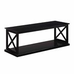 Convenience Concepts Coventry Coffee Table with Shelf, Black