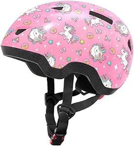 Toddler Bike Helmet for Boys and Girls, Adjustable Kids Helmets from Infant/Baby to Children, 1/2/3/4/5/6/7/8 Years Old (Unicorn,Size S)