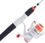 Shakespeare Customize-It Kids Spinning Reel and Fishing Rod Combo, Includes 170 Stickers, Pre-Spooled with 6lb Line, Oil Felt Drag, Right/Left Handed Design