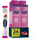 Pedialyte Fast Hydration Electrolyte Powder Packets, Strawberry, Hydration Drink, 24 Single-Serving Powder Packets