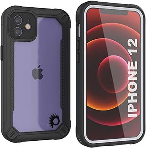 Punkcase for iPhone 12 Waterproof Case [Maximus Series] [Slim Fit] [IP68 Certified] [Shockresistant] Clear Armor Cover with Screen Protector | Ultimate Protection for iPhone 12 (6.1") (2020) [White]