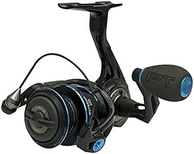 Quantum Smoke Saltwater Spinning Fishing Reel, Size 25 Reel, Changeable Right- or Left-Hand Retrieve, Continuous Anti-Reverse Clutch with NiTi Indestructible Bail, SCR Alloy Frame, Black