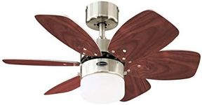 Westinghouse Lighting 7221414 Contemporary Flora Royal Ceiling Fan in Brushed Nickel Finish