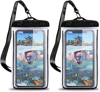 AWAVM Funda Impermeable Universal, Bolsa estanca movil,2 Unidades Bolsa para móvil estanca a Prueba de Agua IPX8 para iPhone 12 Pro Max/12/11/XS/MAX/XR/X 8 7, Xiaomi Redmi Note 9 8 7, etc.