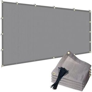 90% 12x24ft Sun Shade Cloth for Outdoor Deck Backyard Patio Garden Pergola Cover Canopy Gray