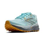 BROOKS Womens Cascadia 19 Sneaker, Clearwater Primer Grey Apricot, 5.5 UK