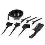 Anself Hair Coloring Kit 8pcs Hair Dye Brush and Bowl Kit Salon Dyeing Tool Hair Tinting Bowl Dye Brush Hair Comb Sectioning Clips Hairdressing Tool