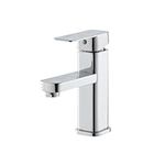 Eridanus Bathroom Vanity Faucet with Single Lever Sink Mixer Tap for Lavatory, Hot and Cold Mixer Sink Tap, Polished Chrome