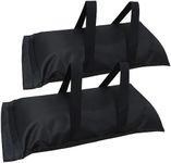 D&ONEHOS Extra Large Umbrella Base Weight Fillable Sandbags, Weight Bags(110LBS) for Patio Umbrellas, Sandbag Weights for Umbrella for Outdoor Garden，Set of 2，Black(without Sand)