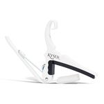 Kyser Quick-Change Capo for 6-string acoustic guitars, White, KG6W