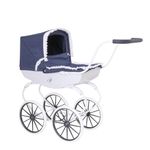 Bella Rosa Pram | Traditional Style Carriage Dolls Pram | Premium English Traditional Carriage Pushchair | Push Along Pram With White Wheels | Pushchair & Pram Toys For Kids Aged 3+ (Windsor)